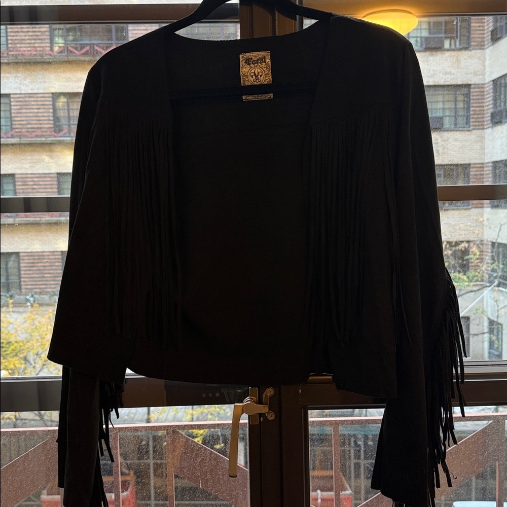 🐴 Vocal Women’s Faux Suede Western Fringe Jacket 🐴 - Picture 8 of 8